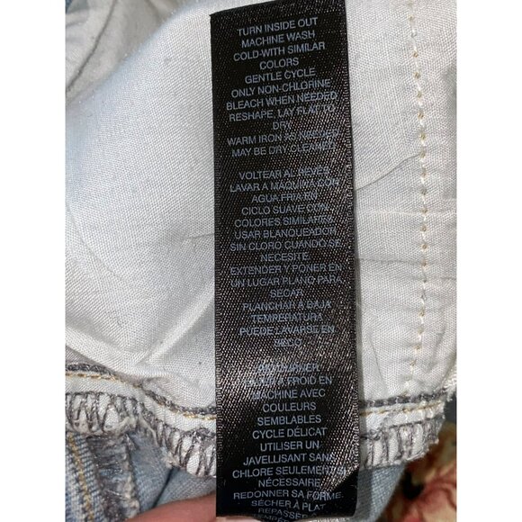 White House Black Market Ladies Embroidered Cropped BOHO Jeans Size 4 - Picture 10 of 13